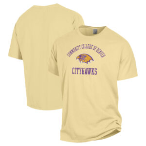 Men's ComfortWash Yellow CCD CityHawks Garment Washed T-Shirt