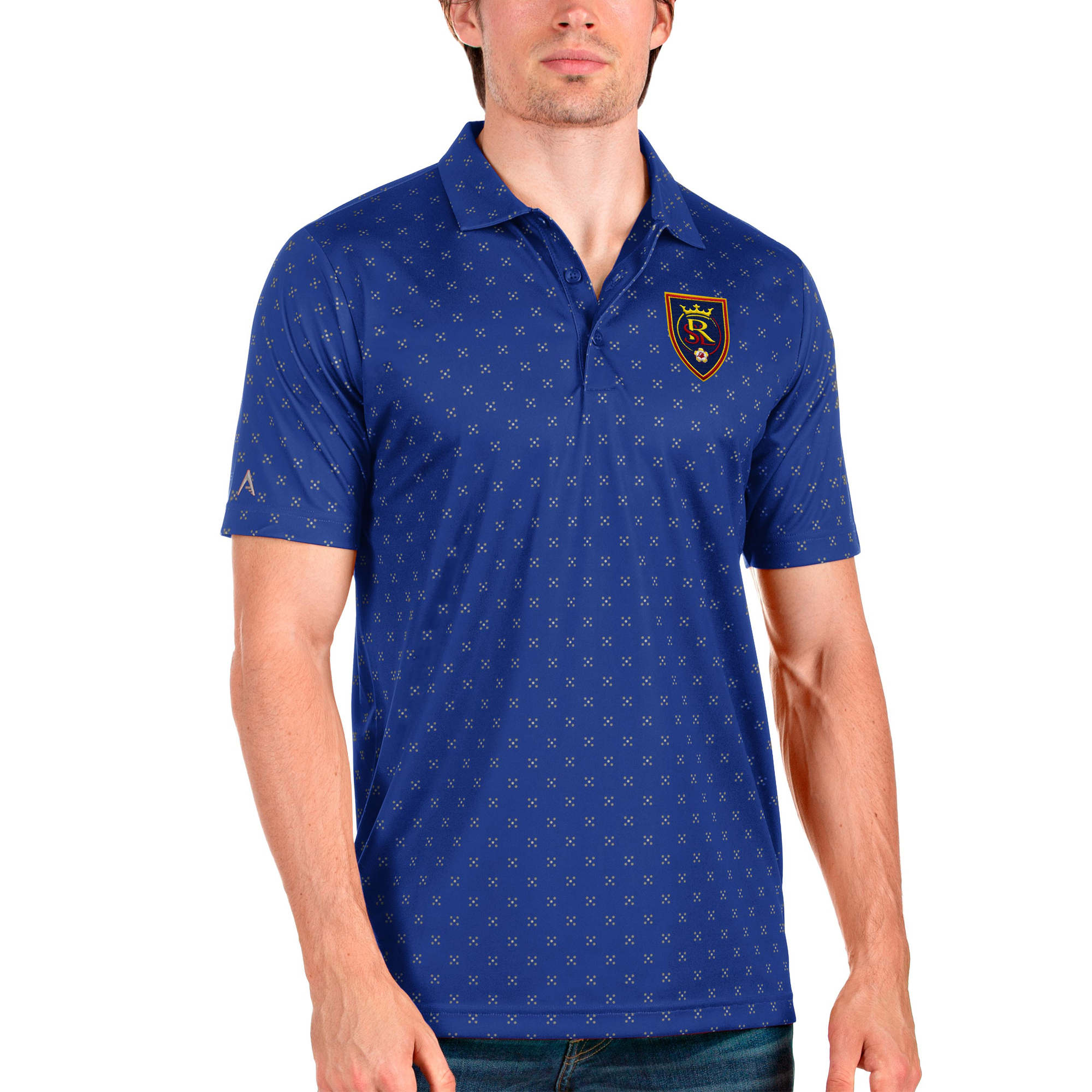 Men's Antigua Royal Real Salt Lake Spark Polo