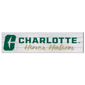 Charlotte 49ers 10'' x 40'' Logo Sign