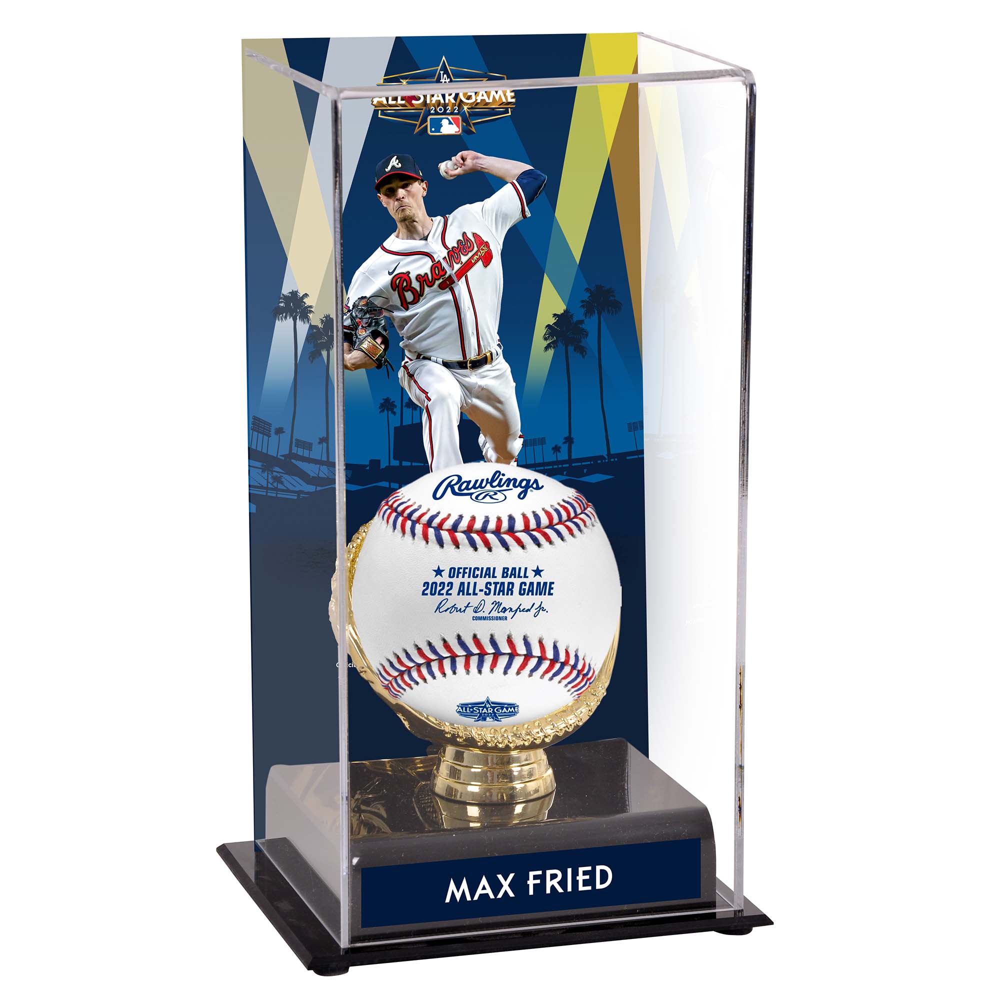 Max Fried Atlanta Braves 2022 MLB All-Star Game Gold Glove Display Case with Image