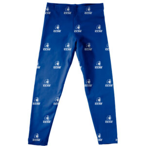 Girls Infant Vive La Fete Blue Central Connecticut State Blue Devils All Over Print Leggings