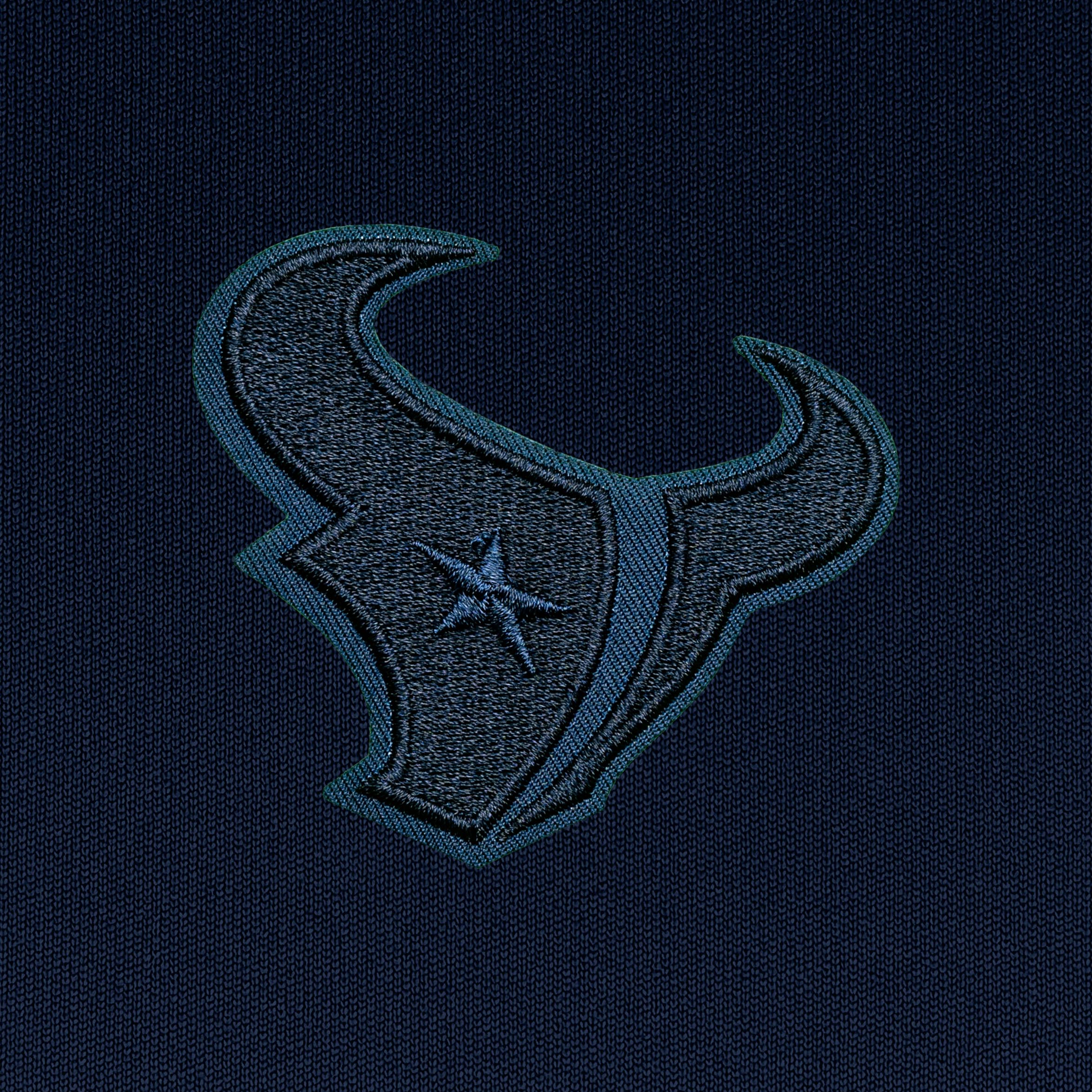 Men's Antigua Navy Houston Texans Tonal Logo Generation Quarter-Zip Pullover Top - Image 3