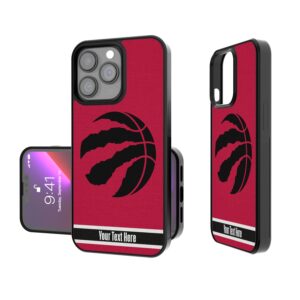 Toronto Raptors Personalized Stripe Design iPhone Bump Case