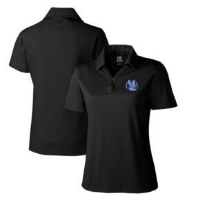 Women's Cutter & Buck Black Air Force Falcons CB DryTec Genre Textured Solid Polo