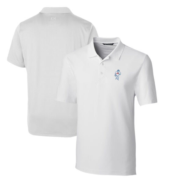 Men's Cutter & Buck White Houston Oilers Throwback Logo Forge Stretch Polo
