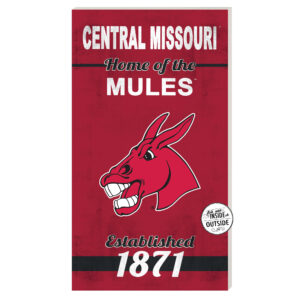 Central Missouri Mules 11'' x 20'' Indoor/Outdoor Home Of The Sign