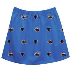 Girls Infant Royal DePaul Blue Demons All Over Print Skirt