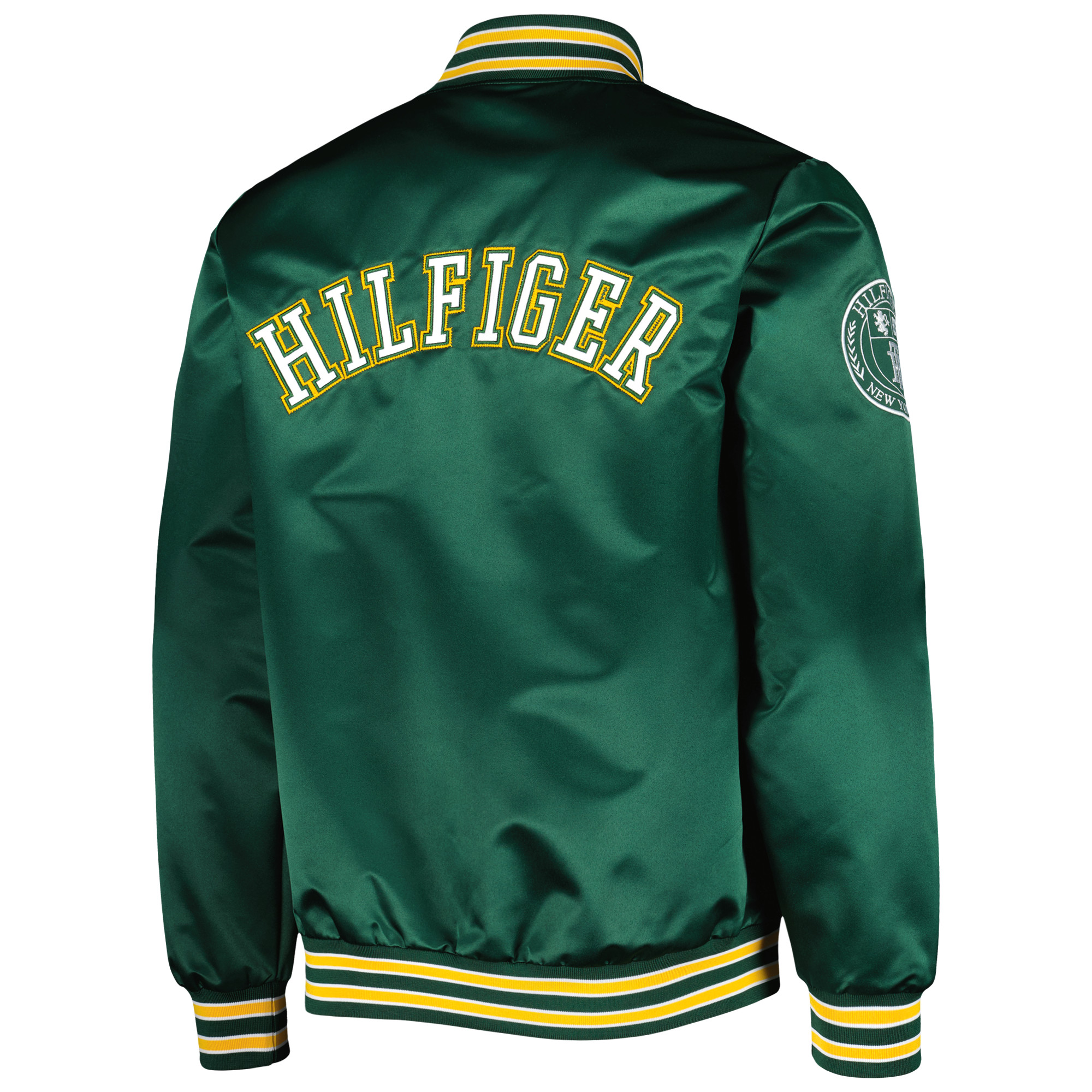 Men's Tommy Hilfiger Green Green Bay Packers Elliot Varsity Full-Snap Jacket - Image 4