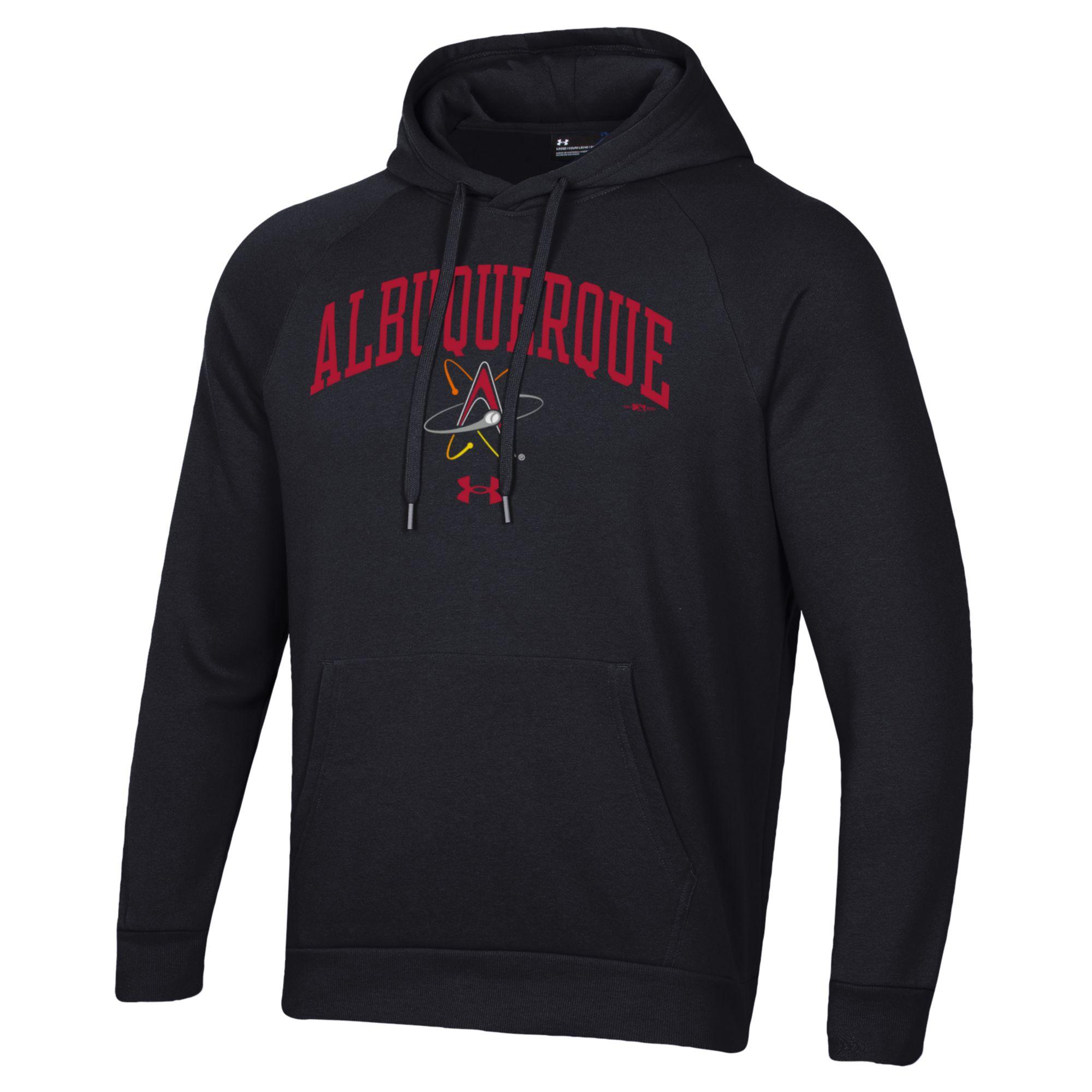 Men's Under Armour Black Albuquerque Isotopes All Day Fleece Pullover Hoodie - Image 3