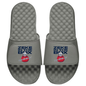 Youth ISlide x BreakingT Ezekiel Elliott Gray NFLPA Zeke In The Box Slide Sandals