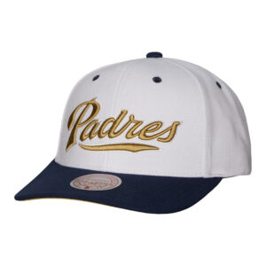 Men's Mitchell & Ness White San Diego Padres Cooperstown Collection Pro Crown Snapback Hat