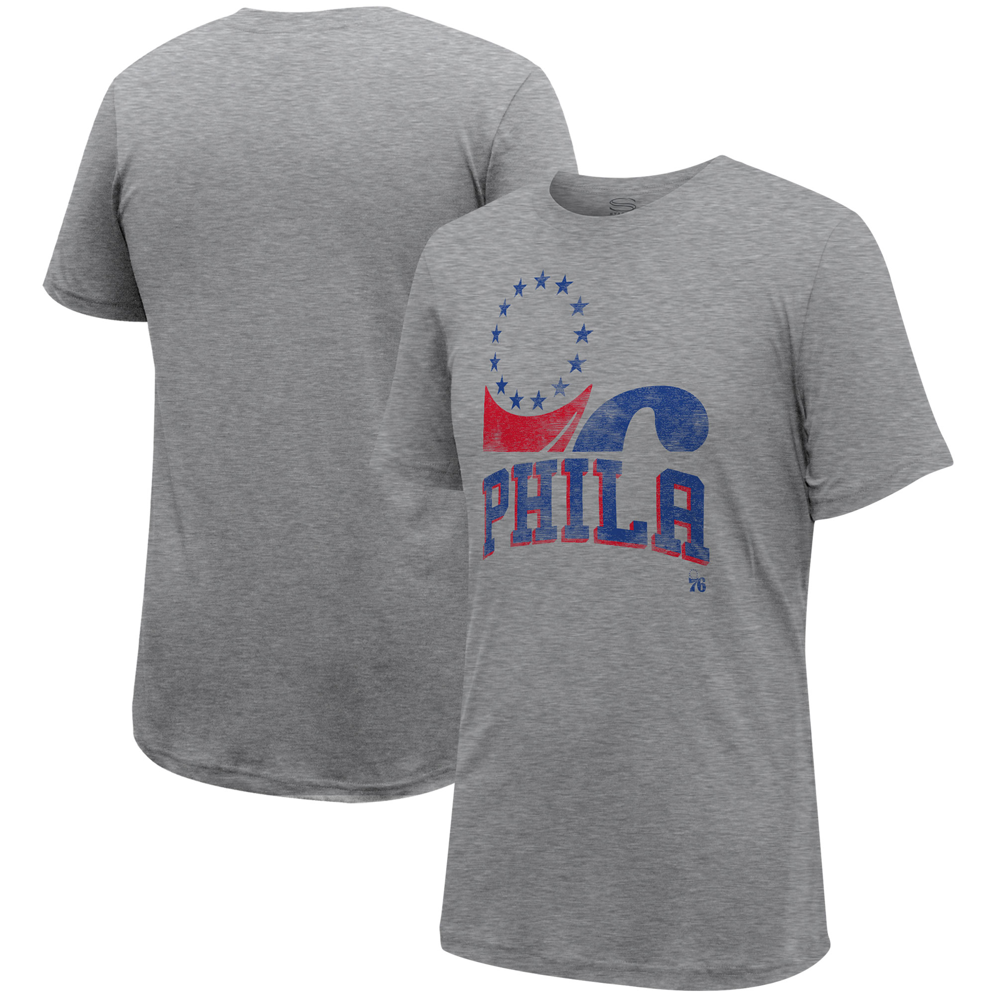 Unisex Stadium Essentials Heather Gray Philadelphia 76ers Hometown T-Shirt