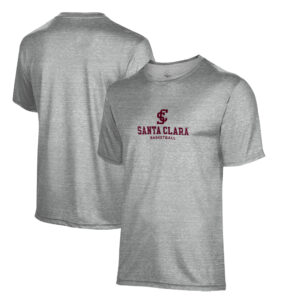 Youth ProSphere  Gray Santa Clara Broncos Basketball Name Drop T-Shirt
