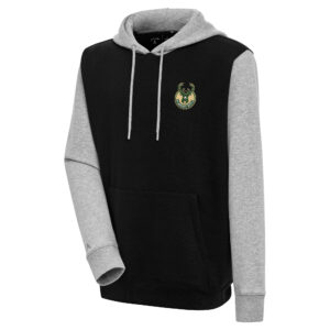 Men's Cutter & Buck Gray Atlanta Braves Hunts Point Eco Textured Fleece Recycled Half-Snap Sweatshirt