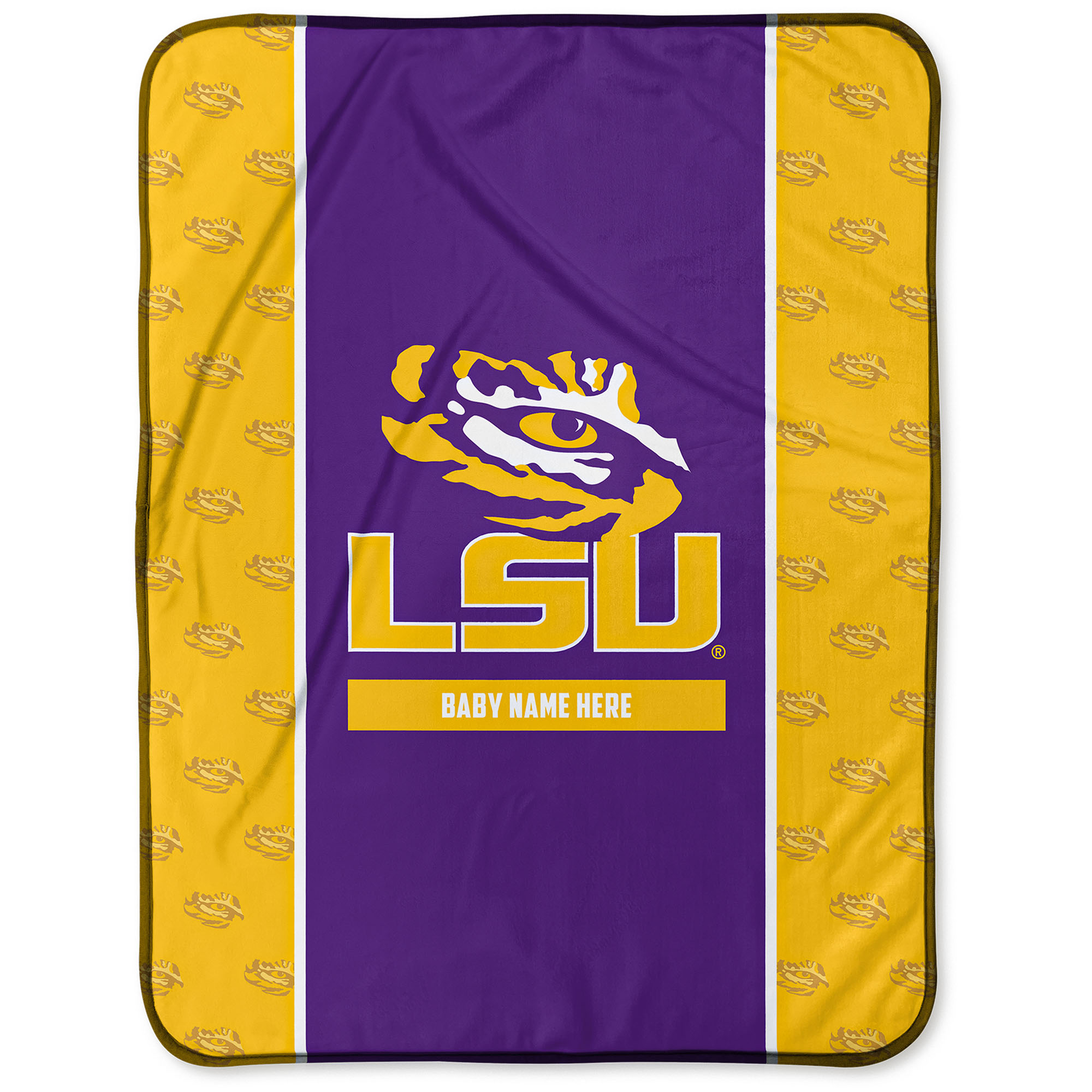 Chad & Jake LSU Tigers 30" x 40" Personalized Baby Blanket