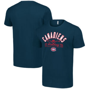 Men's Starter  Navy Montreal Canadiens Half Puck T-Shirt