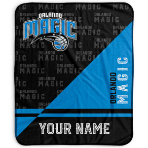Pegasus Orlando Magic 50" x 60" Split Wordmark Personalized Fleece Blanket