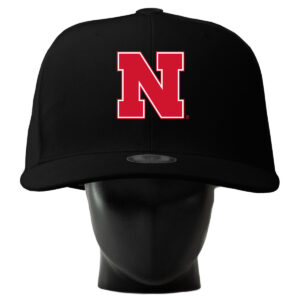 Unisex Noggin Boss  Black Nebraska Huskers Oversized Hat