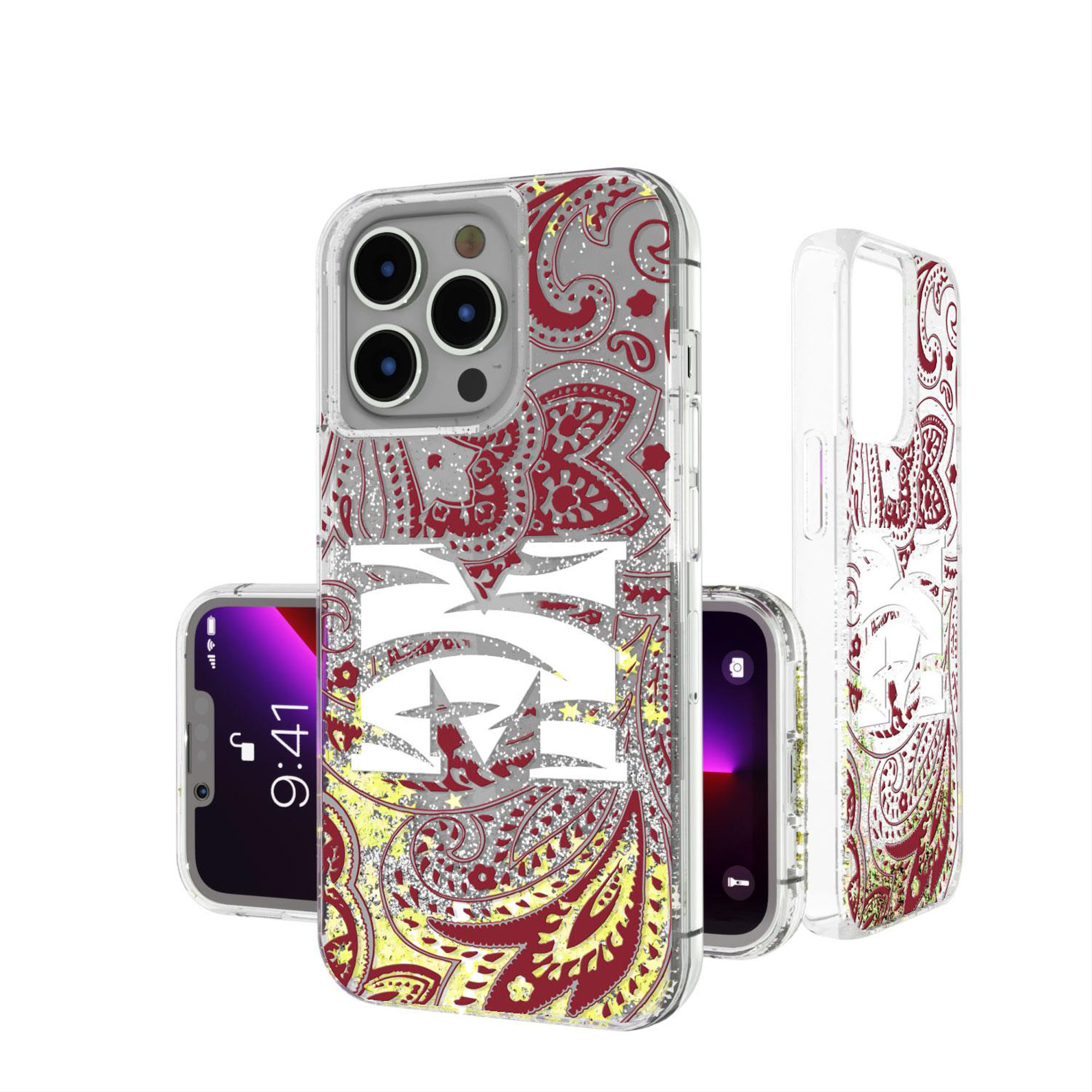 Keyscaper Morehouse Maroon Tigers Memories Print iPhone Glitter Case