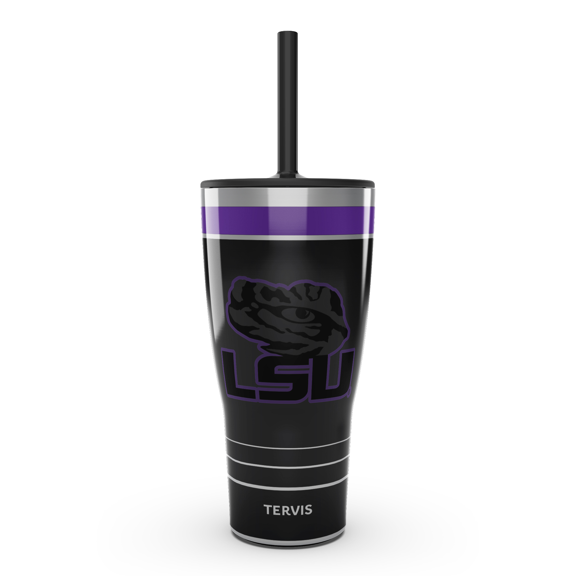Tervis LSU Tigers 30oz. Night Game Tumbler with Straw - Image 4
