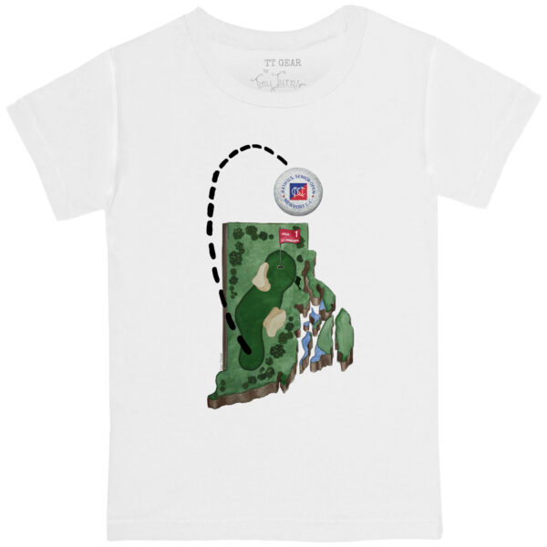 Youth 2024 U.S. Senior Open  Tiny Turnip White Rhode Island T-Shirt - Image 6