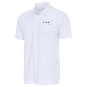 Men's Antigua White LEGACY Motor Club Tribute Polo