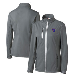 Women's Cutter & Buck  Steel Tennessee Smokies Clique Telemark Eco Stretch Softshell Full-Zip Jacket