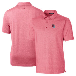 Men's Cutter & Buck Heather Red Round Rock Express Forge Heathered Stretch Polo