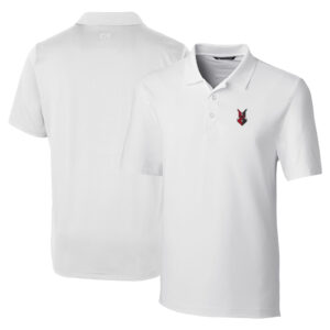 Men's Cutter & Buck  White Indianapolis Indians DryTec Forge Stretch Polo