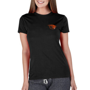 Women's Concepts Sport  Black Oregon State Beavers Marathon Knit T-Shirt