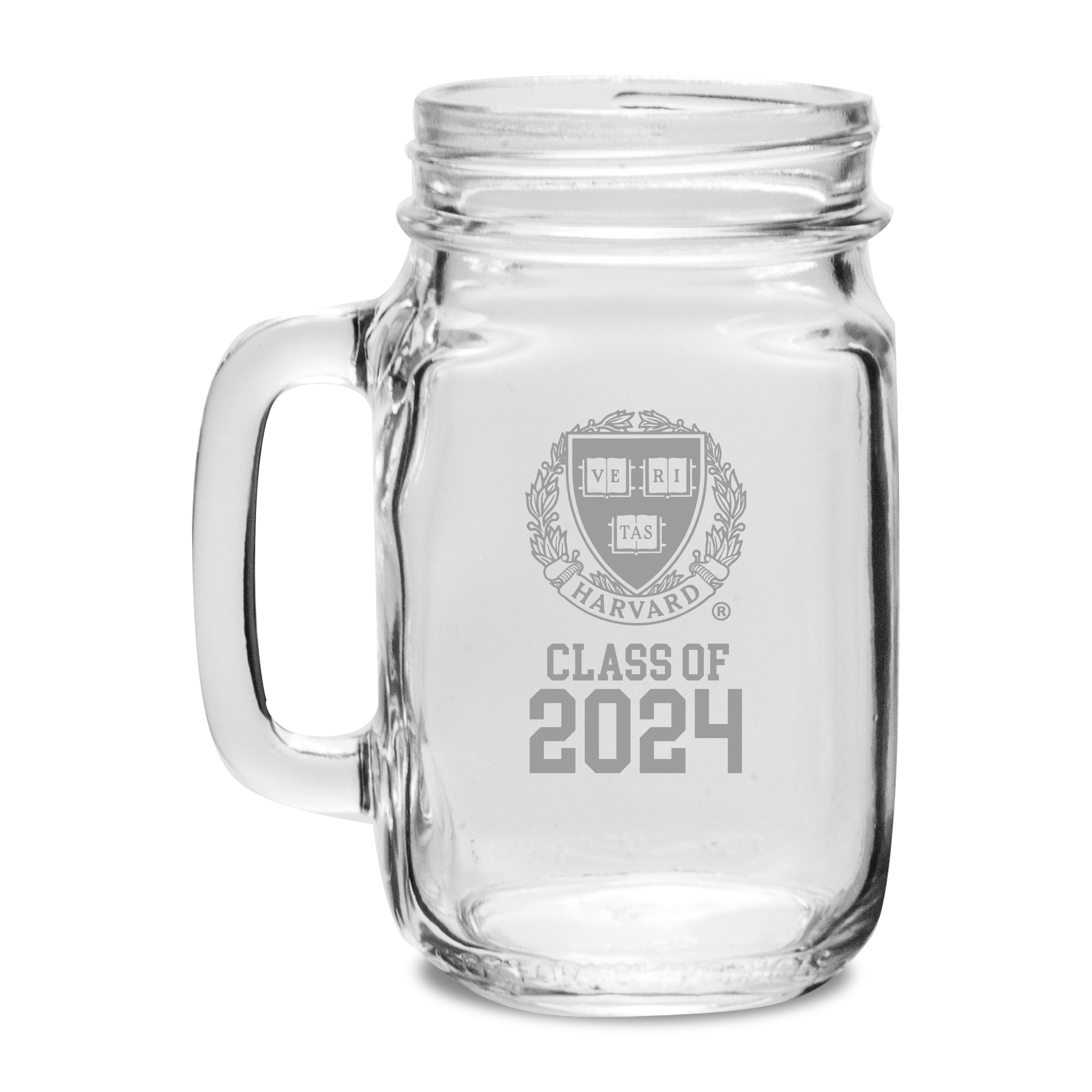 Harvard Crimson Class of 2024 16oz. Drinking Jar