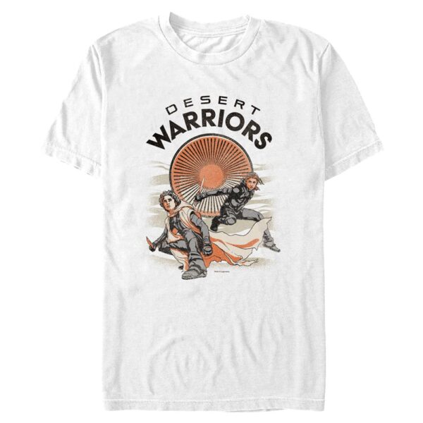 Men's Mad Engine White Dune Desert Warriors Graphic T-Shirt