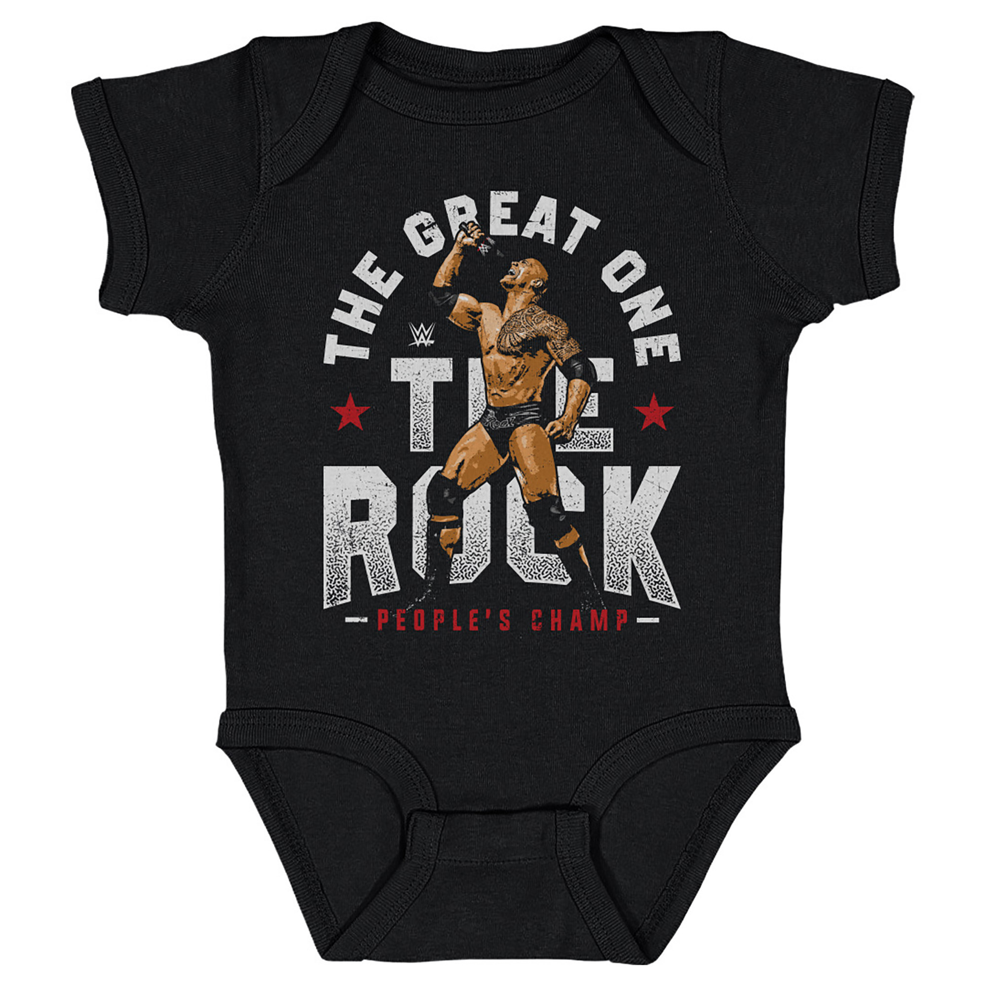 Infant 500 Level Black The Rock The Great One Bodysuit