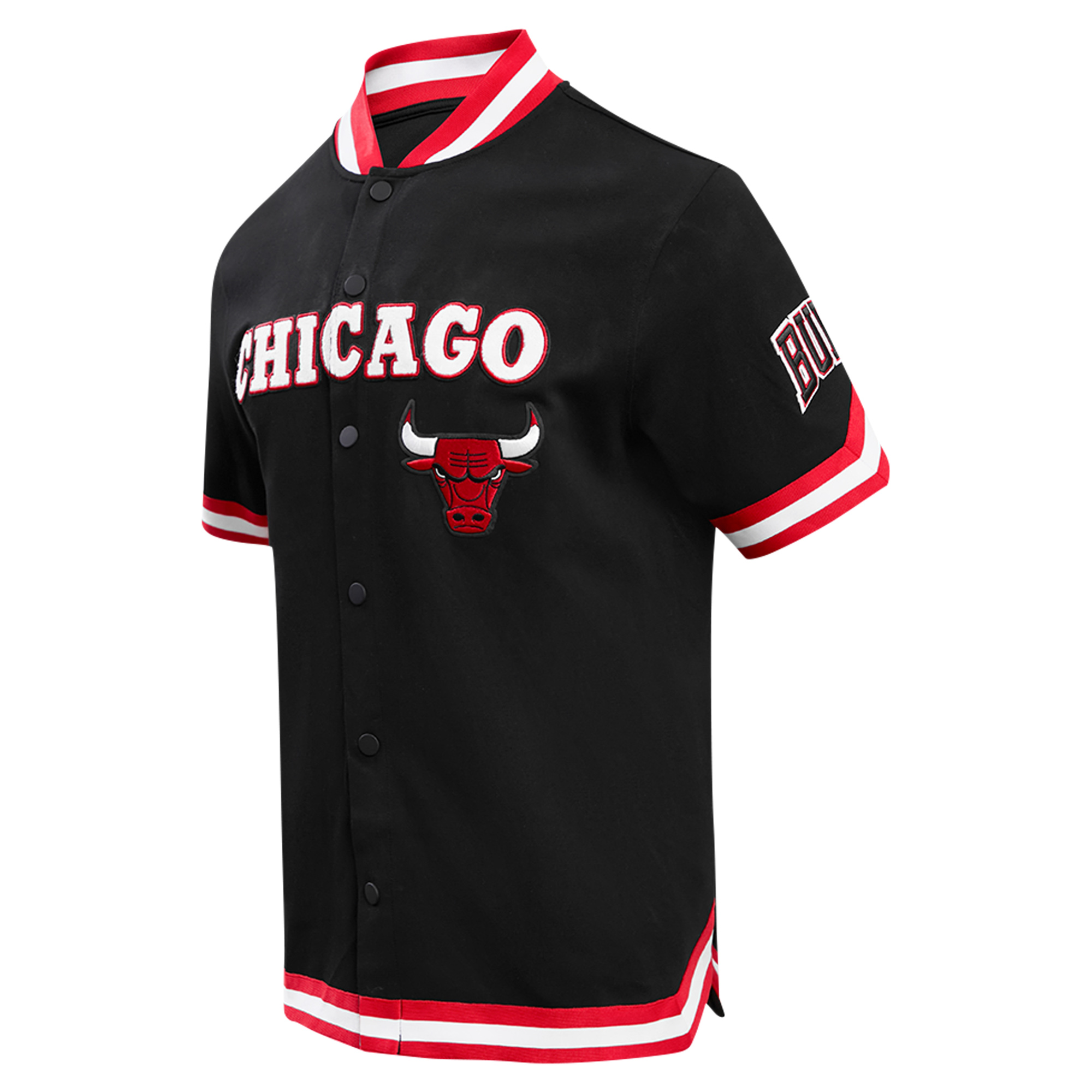 Men's Pro Standard Black Chicago Bulls Classic Warm-Up Full-Snap Jacket - Image 10