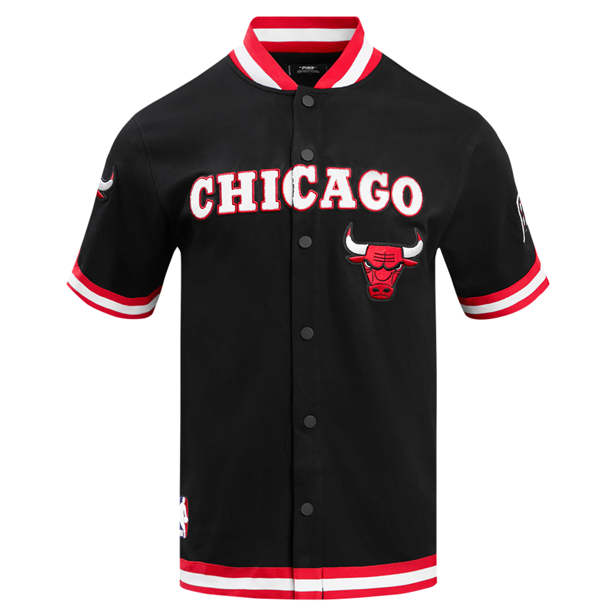 Men's Pro Standard Black Chicago Bulls Classic Warm-Up Full-Snap Jacket - Image 12