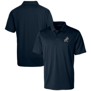 Men's Cutter & Buck  Navy ETSU Buccaneers Vault Prospect Textured Stretch Polo