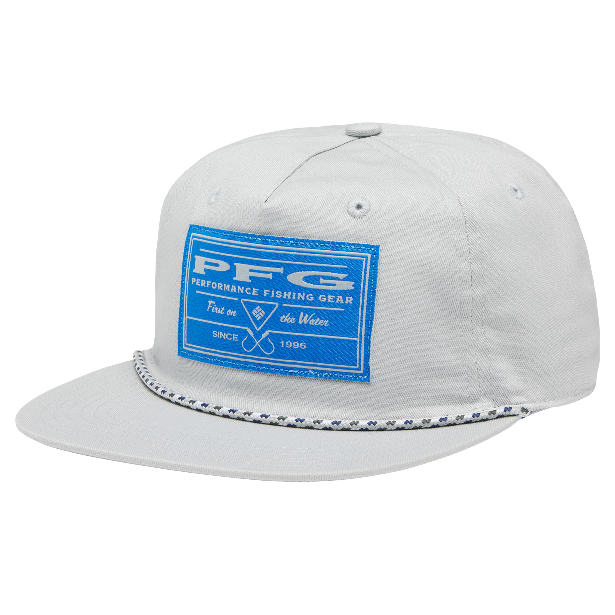 Men's Columbia Gray PFG Back Tack Snapback Hat