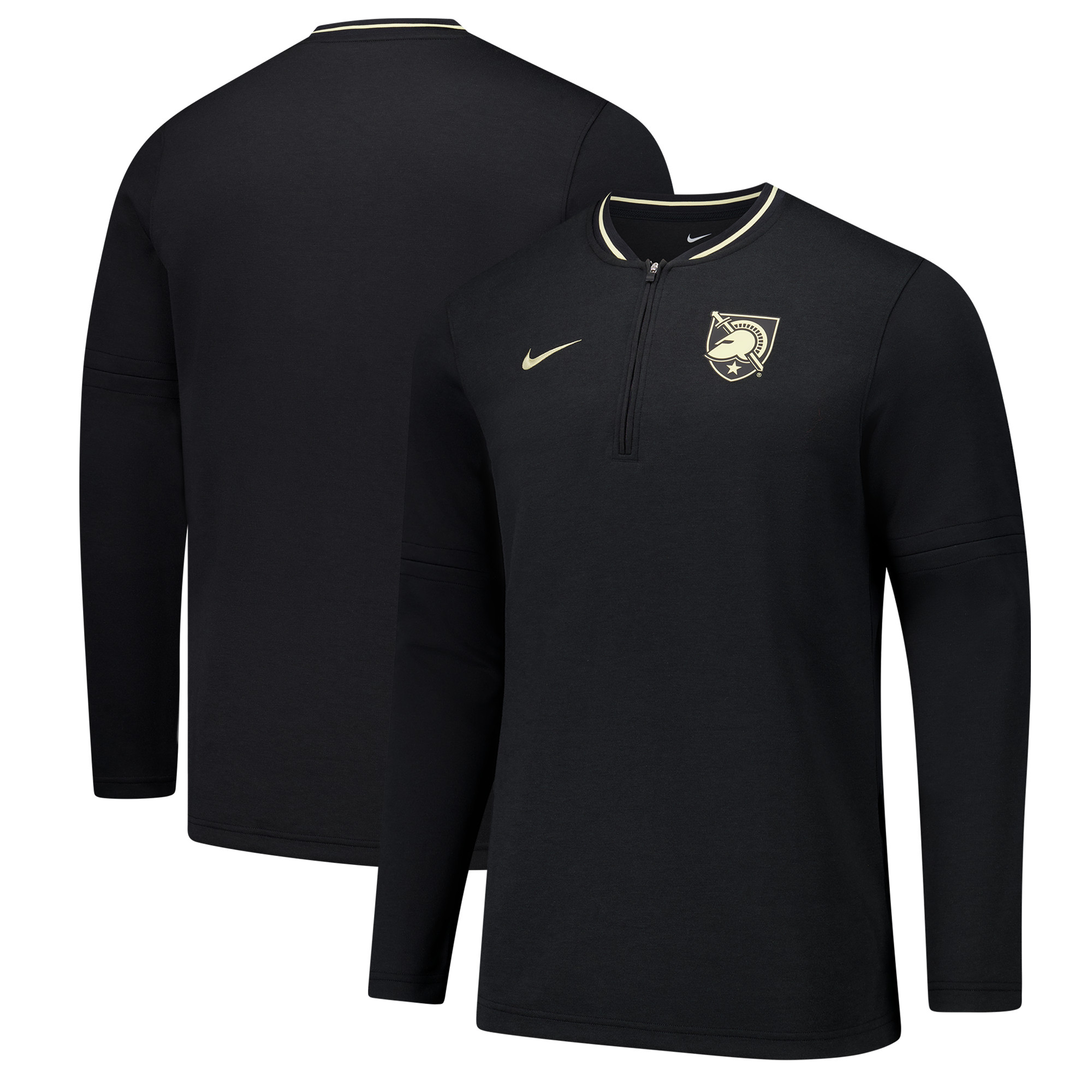Men's Nike Black Army Black Knights Coaches Quarter-Zip Jacket - Image 5