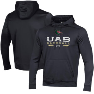 Men's Under Armour  Black UAB Blazers Baseball Pullover Hoodie