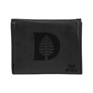 Black Dartmouth Big Green Personalized Trifold Wallet