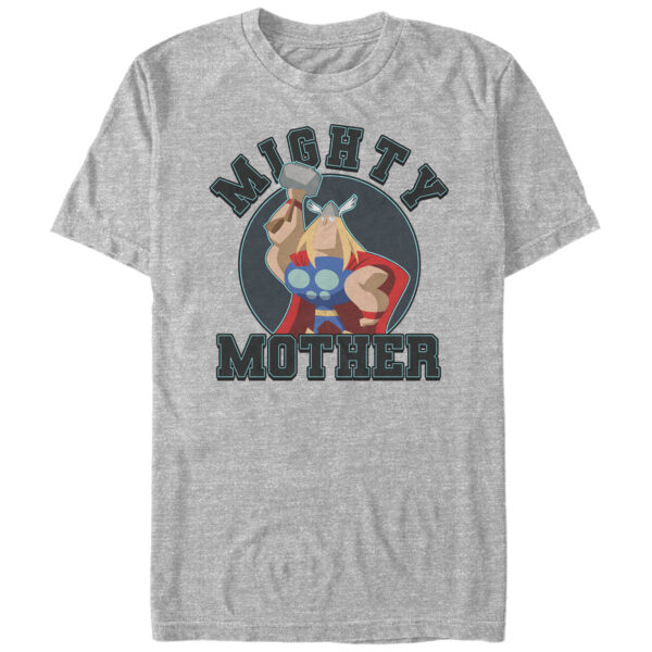 Men's Mad Engine  Heather Gray Marvel  Mighty Mom Graphic T-Shirt