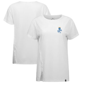 Women's Levelwear White Kansas City Royals Influx Cooperstown Core Logo T-Shirt