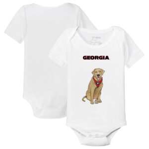 Infant Tiny Turnip White Georgia Bulldogs Yellow Labrador Retriever Bodysuit