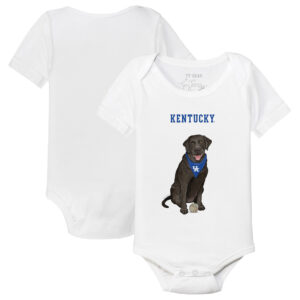 Infant Tiny Turnip White Kentucky Wildcats Black Labrador Retriever Bodysuit