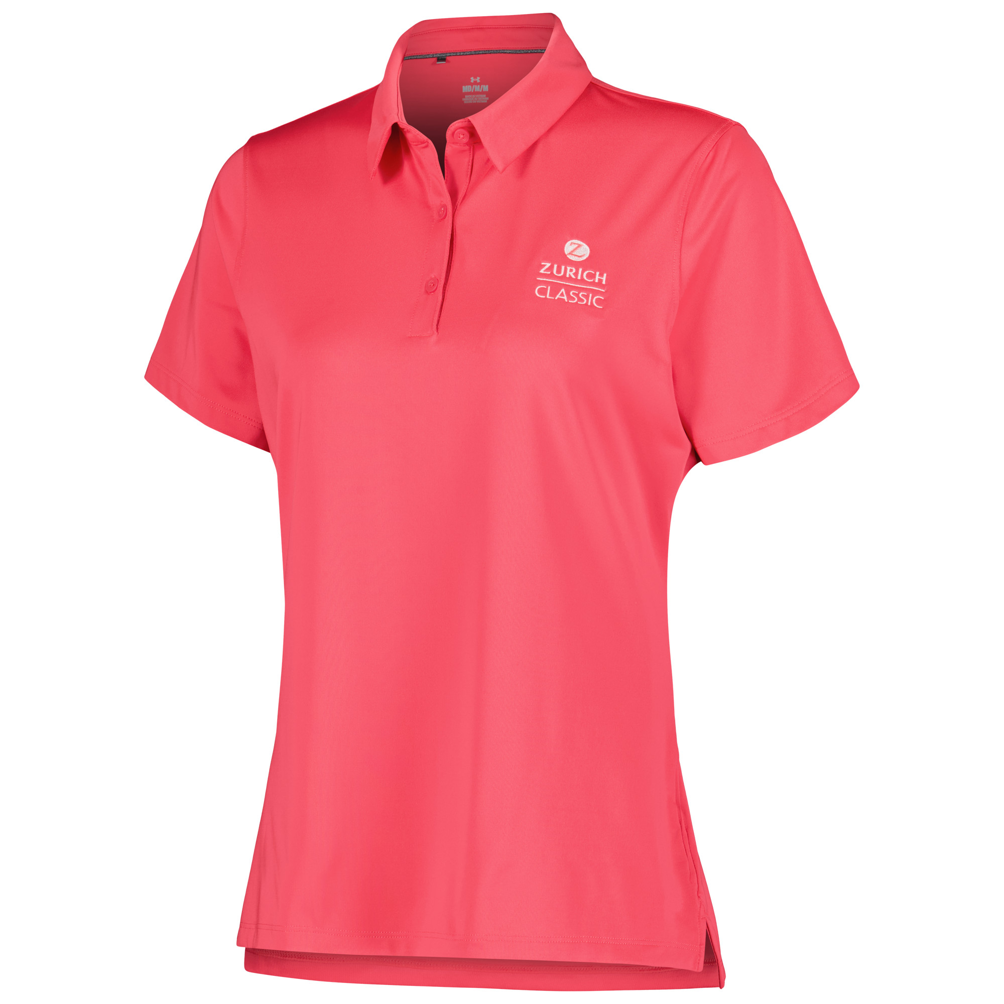 Women's Under Armour Pink The Zurich Classic Tee To Green Polo - Image 6