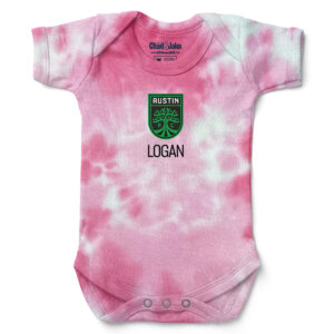 Infant Chad & Jake Pink Austin FC Logo Personalized Bodysuit