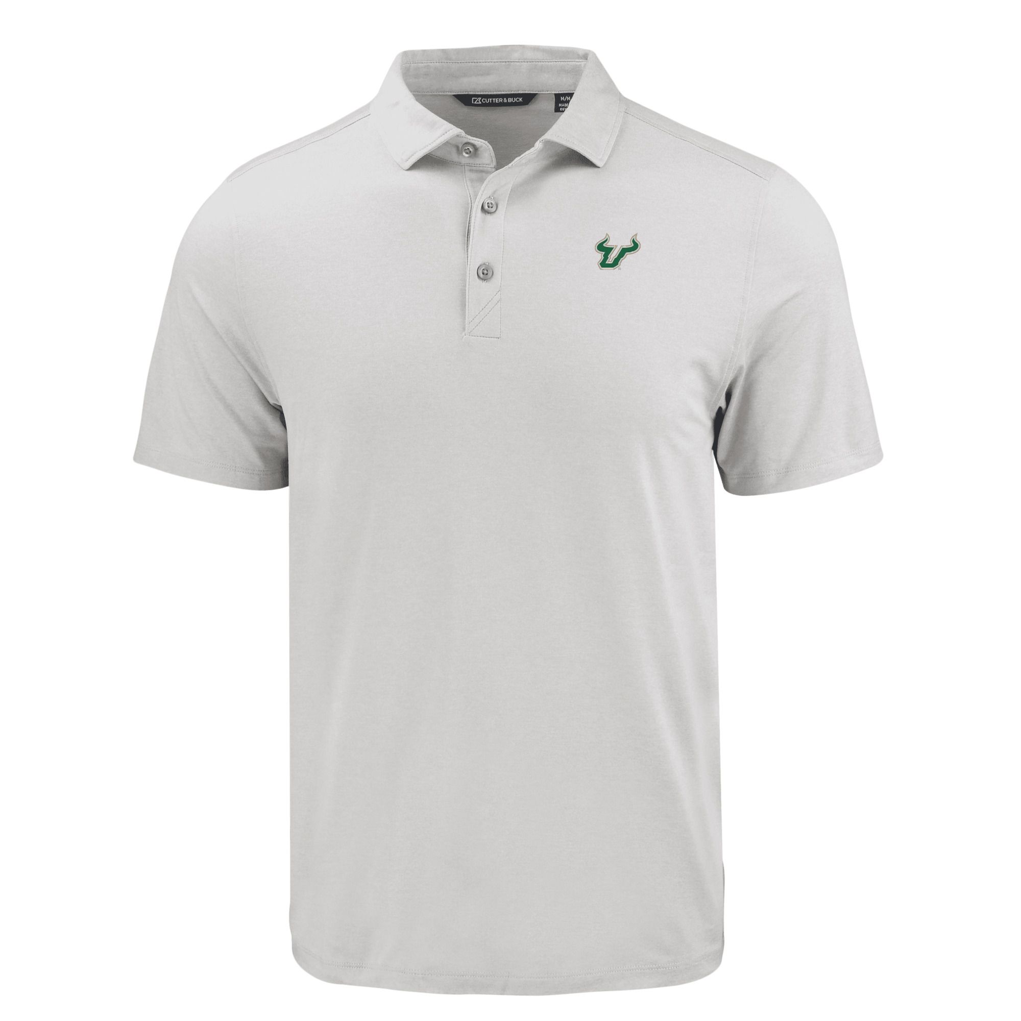 Men's Cutter & Buck Gray South Florida Bulls Coastline Epic Comfort Eco Recycled Polo - Image 9