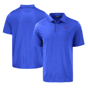 Men's Cutter & Buck Blue SMU Mustangs Coastline Epic Comfort Eco Recycled Polo
