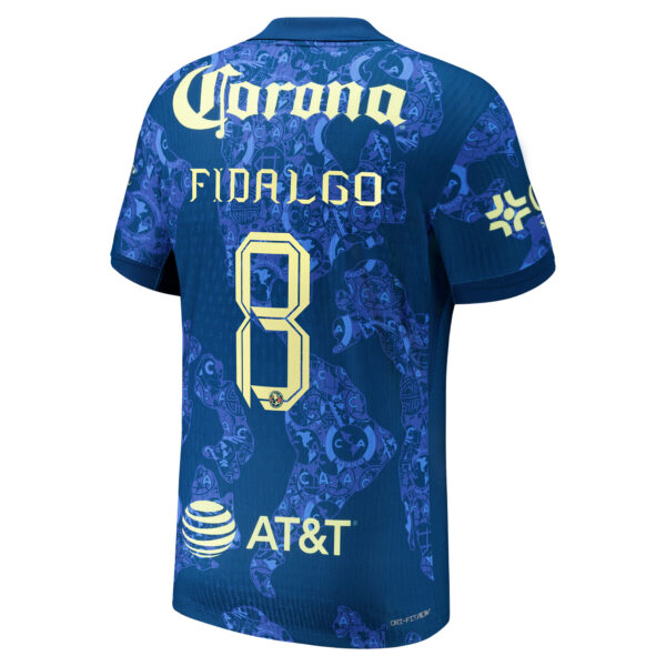 Men's Nike Álvaro Fidalgo Blue Club America 2024/25 Away Authentic Player Jersey - Image 8