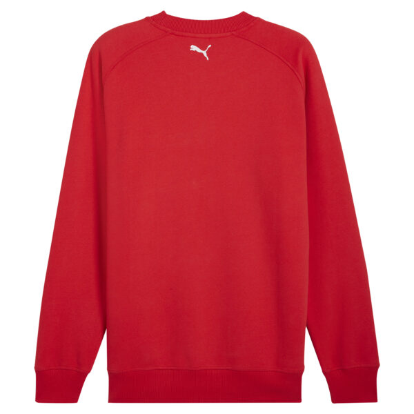 Men's Puma Red Scuderia Ferrari 2024 Big Shield Raglan Pullover Sweatshirt - Image 9